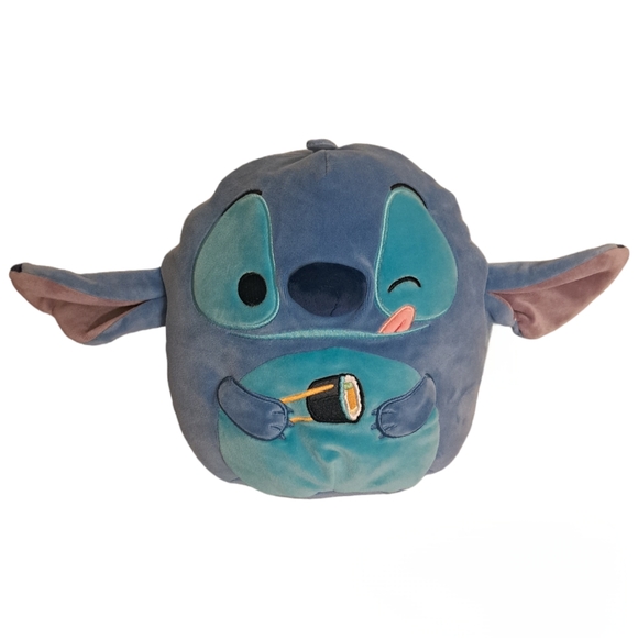 Squishmallows Stitch With Sushi Plush - 8 Inch Medium Blue Stuffed Animal Toy